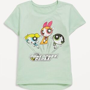 Old Navy Light Green Powerpuff Girls Tee